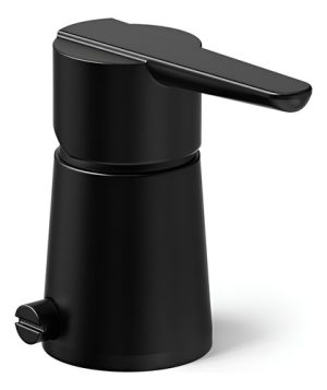Grifería Para Bidet C/transf. Monoc. Negra. Hidromet Flat