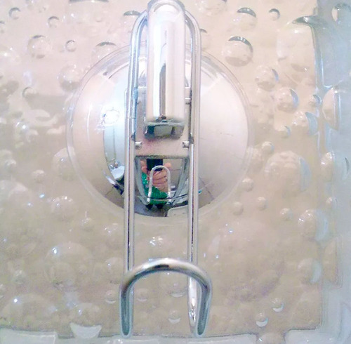 Perchas Ganchos Baño Cromado Sin Agujerear / Perforar 2 Unid Cromado - Imagen 2