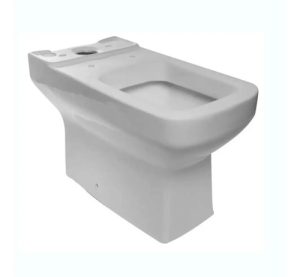 Inodoro Largo Dioniso Derpla Rectangular Loza Sin Asiento Blanco