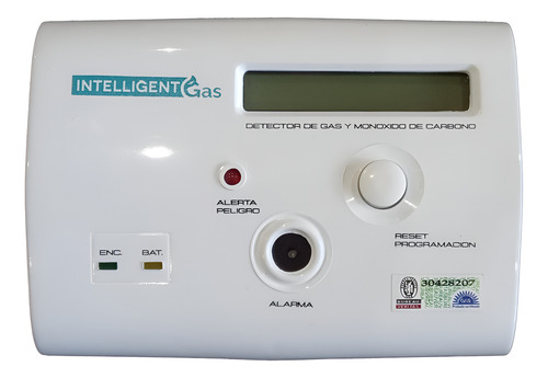 Detector Dual: Gas Y Monóxido De Carbono Pared - Intelligent