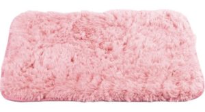 Alfombra Baño Microfibra 40x60 Cm Pelo Largo Rosa Rosa Pelo Largo No