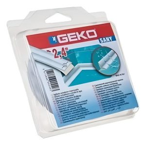Burlete Sellador Junta Sanitaria Impermeable Geko 2,4mt Baño Blanco