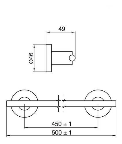 Toallero Barral Fv Libby 0164/39 Accesorio Baño Toallas - Imagen 3
