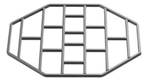 Base Soporte P/tanque Plástica De 129 X 137 Cm - Waterplast