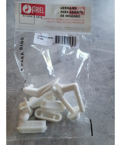 Kit Repuesto Herrajes Asiento Tope Ariel Original Pi 406 Blanco - Imagen 3