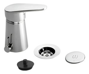 Grifería Para Bidet Monoc. 189/m4 Compacta - Fv Plateado Cromado