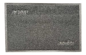 Alfombra Felpudo Tapete Entrada Casa Hola Adios Gris 40x60 60 Cm 40 Cm Gris