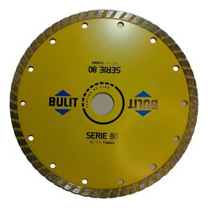 Disco Diamantado Bulit Para Amoladora S80 Turbo 180mm Amarillo