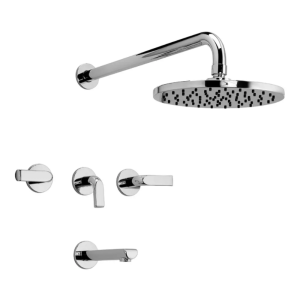 Grifería para Ducha y Bañera FV Ciprés 0103/N2 Cromo con Transferencia