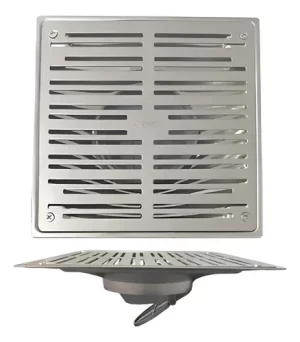 Rejilla De Desagüe De 10x10 De Acero Inox.- Mozart 9803
