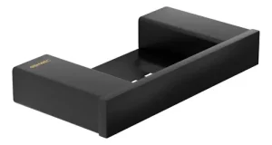 Jabonera De Acero Inoxidable Negra Pompei - Genwec Negro