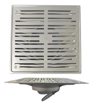 Rejilla De Desagüe De 20x20 De Acero Inox.- Mozart 9806
