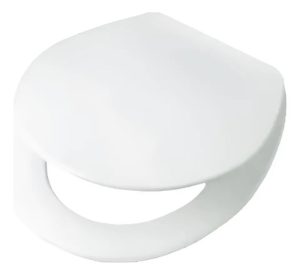 Asiento Tapa Inodoro De Madera H/nylon Adaptable Florencia Blanco