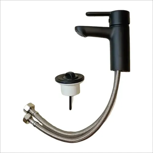 Grifería para Lavatorio Bajo Monocomando Peirano Adra Black 60-203N Negro Mate - Imagen 4