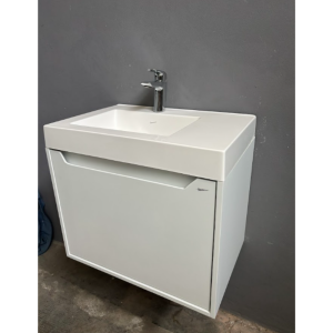 Vanitory Milano 60 Satinado Blanco con Mesada