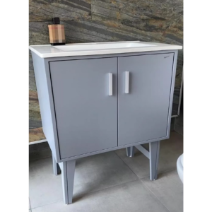 Vanitory Belice 60 cm Gris con Mesada
