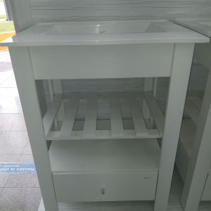 Vanitory Maral 50 Blanco con Deck Abierto