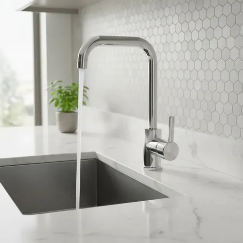 Grifería para Cocina Monocomando Cromada Lago Ginebra - Imagen 4
