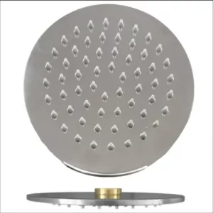 Flor P/ducha Redonda De Acero Inox. De 15cm - Mozart Plateado Brillante