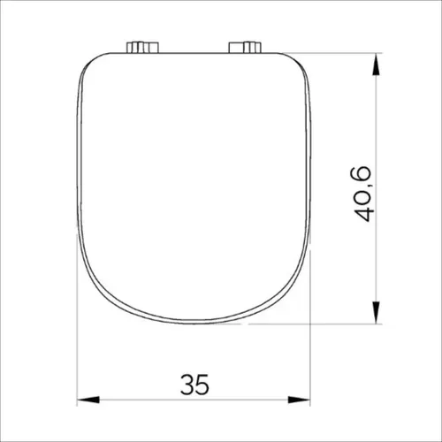 Asiento de Inodoro Ariel 226-P para Línea Bari de Madera Laqueada blanco - Imagen 2