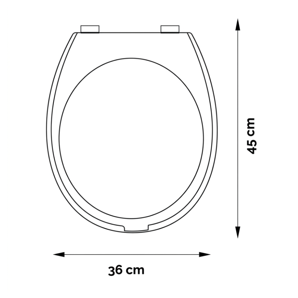 Asiento de Inodoro Ariel 520 Italiana Blanco - Imagen 2