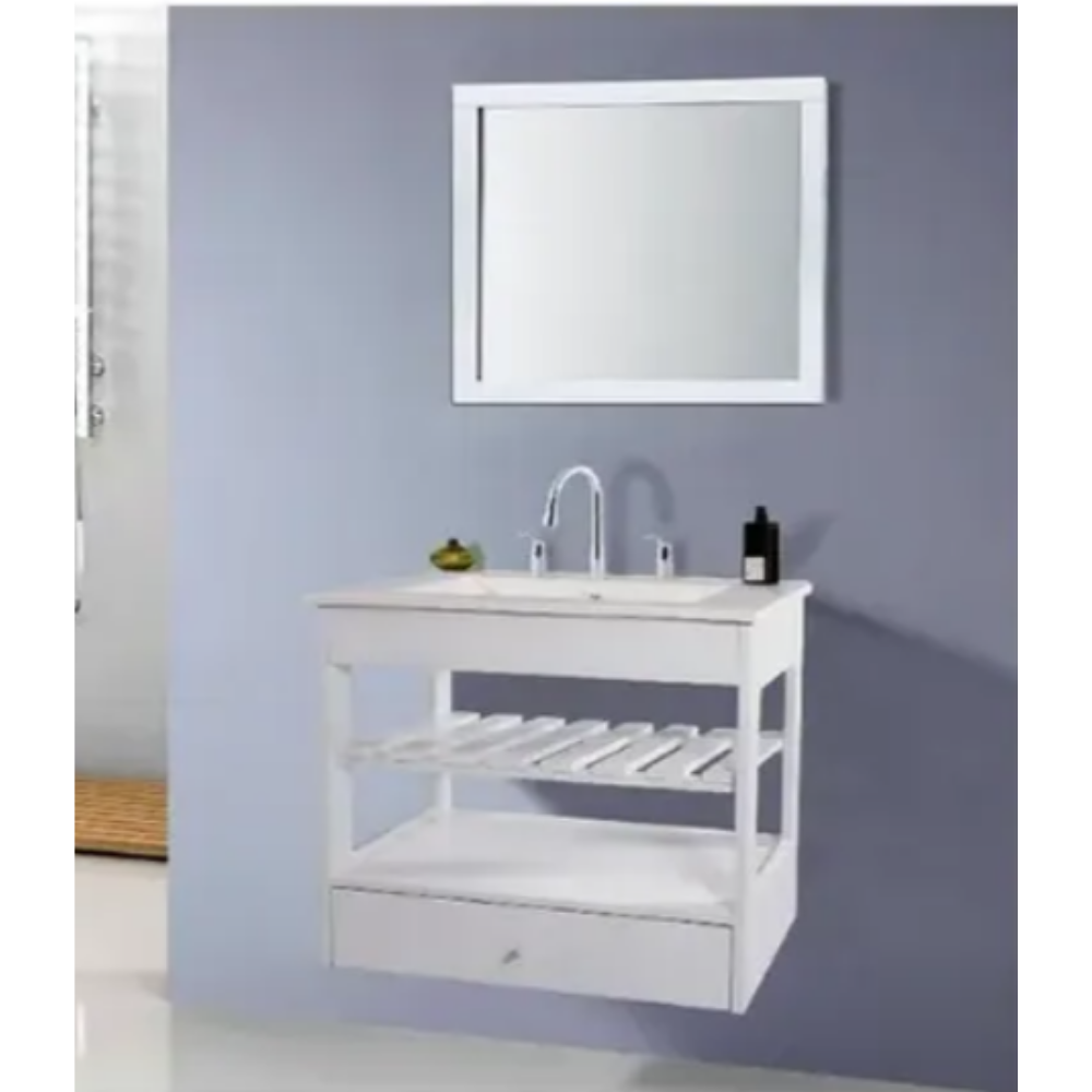 Vanitory Maral Colgante 50 cm Blanco con Deck solo - Imagen 2