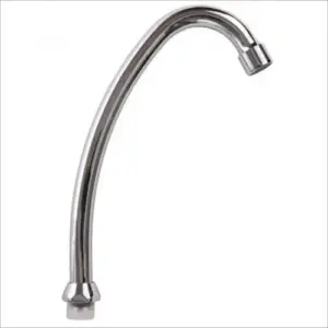Pico P/griferia D/cocina D/plastico C/cortachorro Plateado Brillante