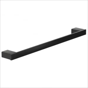 Barral Toallero De 60cm De Acero Inoxidable Negro Pompei Negro