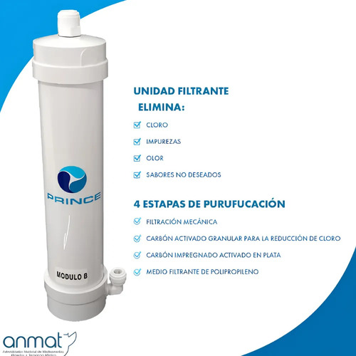 Repuesto Filtro Purificador De Agua Bajo Mesada - Prince Blanco - Imagen 2