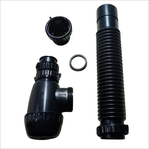 Sifón Simple para Bacha de PVC Regulable Duke Negro - Imagen 5