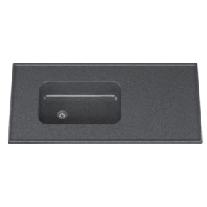 Mesada Durafort de Mármol Sintético 120 x 53 cm con Bacha – Gris Oscuro