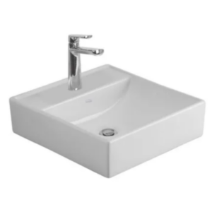 Bacha de Apoyo Ferrum Tori Cuadra Grande L325N-B – Blanca