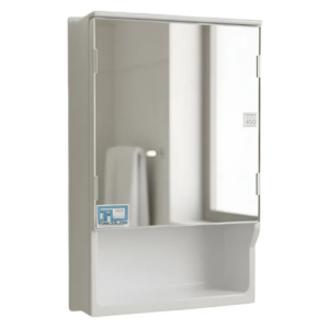 Botiquín Tricolor 450 con Espejo, 1 Puerta y Repisa 32 x 49 x 10 cm – Blanco