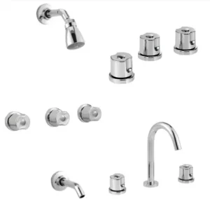 Combo de Grifería Lago Berna: Ducha + Bidet + Lavatorio
