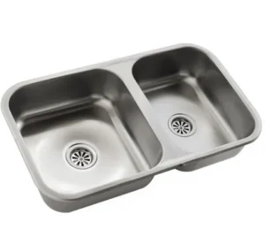 Bacha de Cocina Doble Mi Pileta 105EC 64 x 37 x 15 cm – Acero Inoxidable
