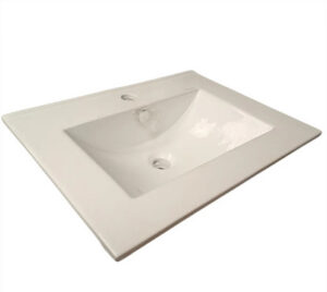Lavatorio para vanitory Pringles 1/0060-04 blanco de 60,5 × 47 cm, 1 agujero