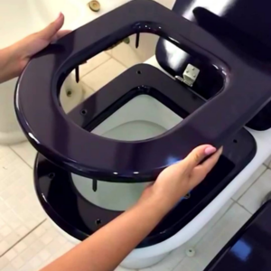 Asiento Elevador para Inodoro a Medida con Tapa. Madera laqueada y varios colores