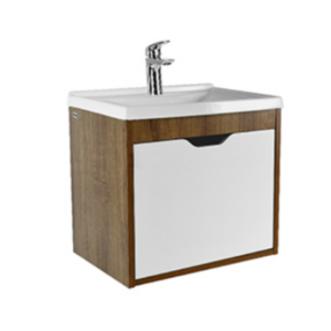 Vanitory de colgar Traful JT103 BD combinado de 45,6cm con lavatorio de 1 agujero