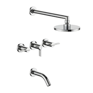 Grifería para bañera y ducha FV Mauna 0103/G8 cromada con transferencia