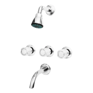 Grifería para Bañera con Transferencia Majos Neo GN-0026 – Volantes ABS Cromo