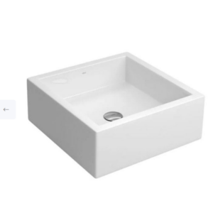 Bacha de Apoyo Cuadrada Piazza L70 41 × 41 cm – Blanca