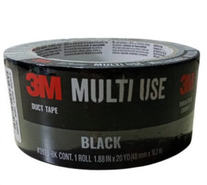 Cinta multipropósito 3M negra de 18,2 m × 5 cm