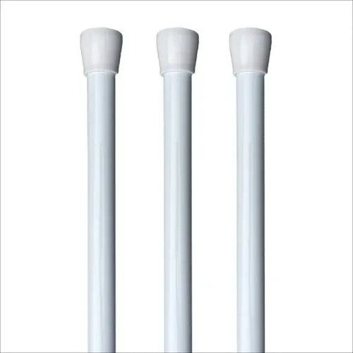 Barral Extensible para Cortina de Baño de Aluminio One-Way Blanco – Hasta 2 m - Imagen 3