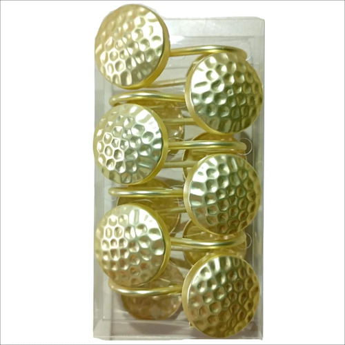 Ganchos Redondos para Cortina de Baño Oro Mate x 12 Unidades - Imagen 5