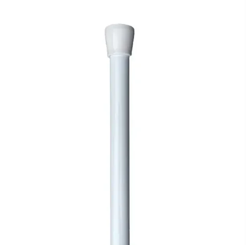 Barral Extensible para Cortina de Baño de Aluminio One-Way Blanco – Hasta 2 m
