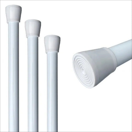 Barral Extensible para Cortina de Baño de Aluminio One-Way Blanco – Hasta 2 m - Imagen 4