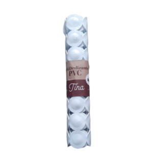 Alfombra antideslizante de PVC Tina blanca de 70 × 36,5 cm